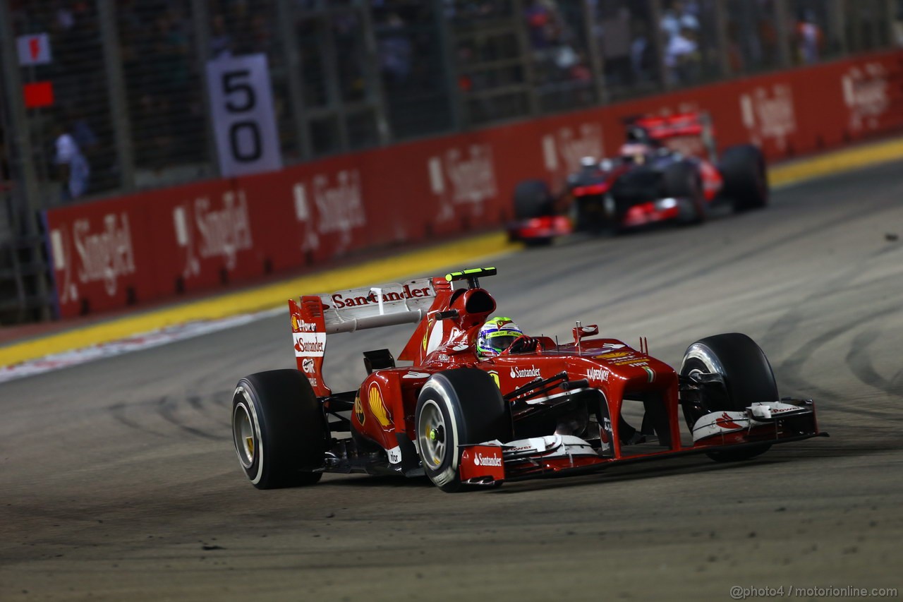 GP SINGAPORE, 22.09.2013- Gara, Felipe Massa (BRA) Ferrari F138