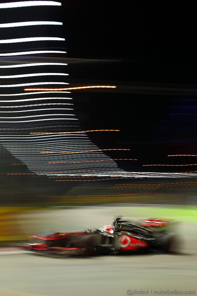 GP SINGAPORE, 22.09.2013- Gara, Jenson Button (GBR) McLaren Mercedes MP4-28