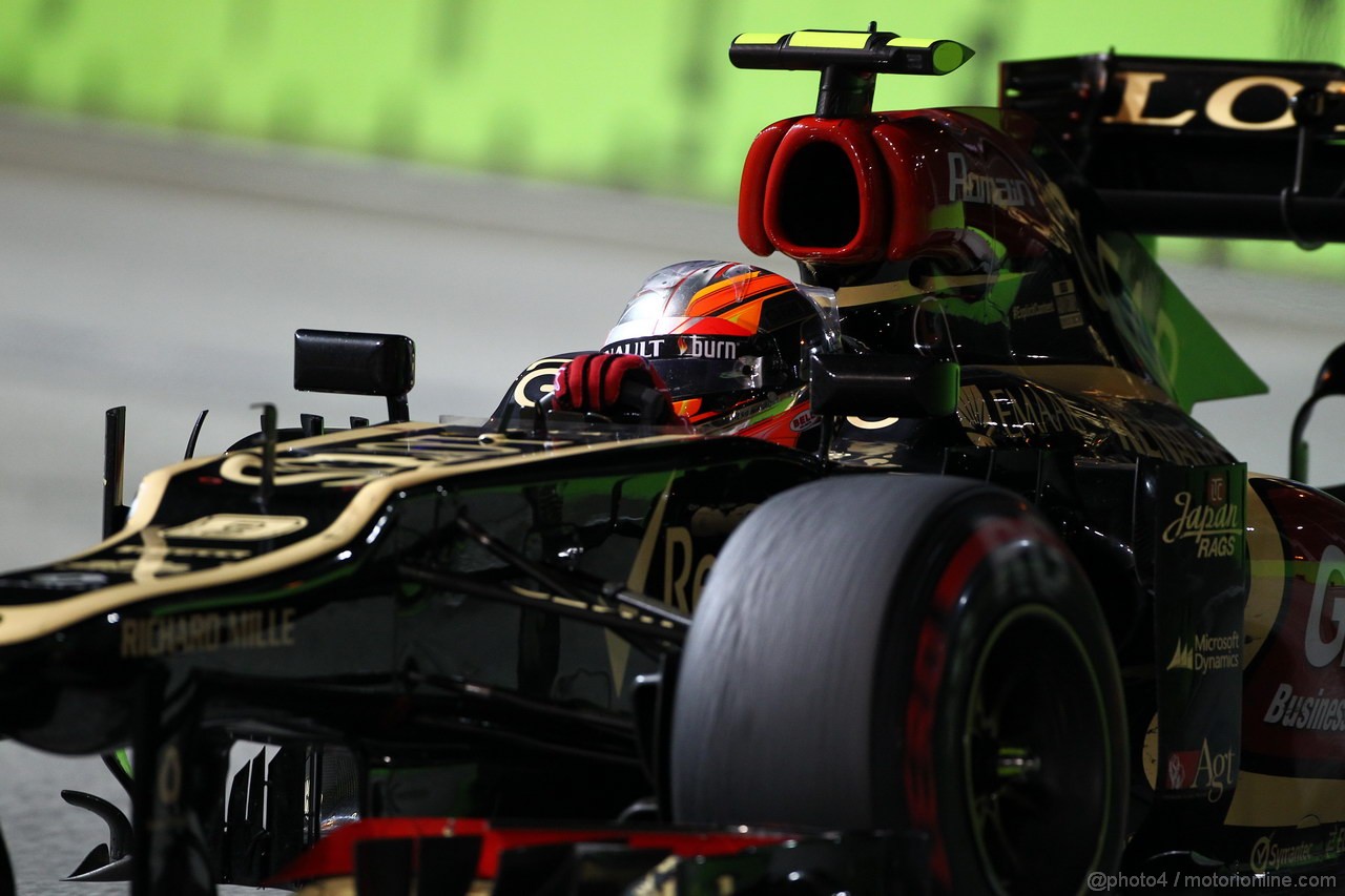 GP SINGAPORE, 22.09.2013- Gara, Romain Grosjean (FRA) Lotus F1 Team E213