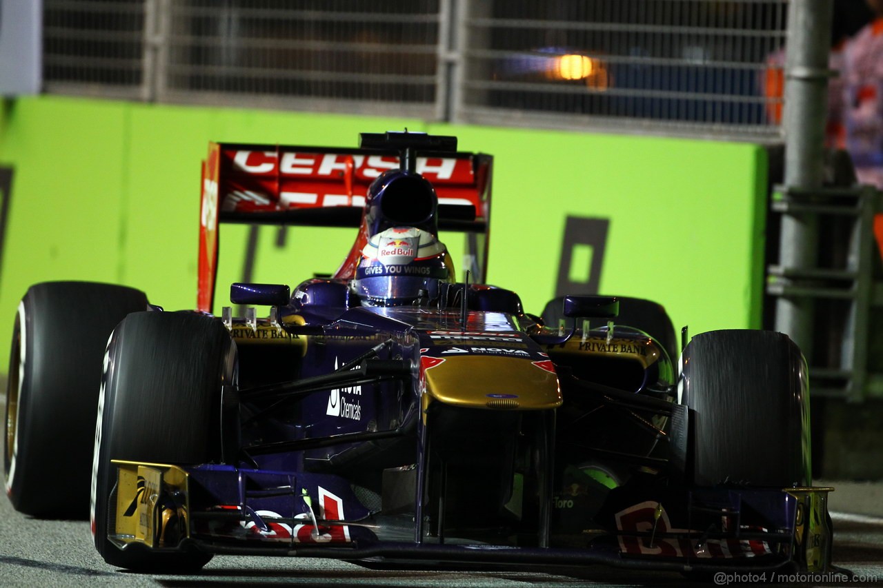 GP SINGAPORE, 22.09.2013- Gara, Jean-Eric Vergne (FRA) Scuderia Toro Rosso STR8