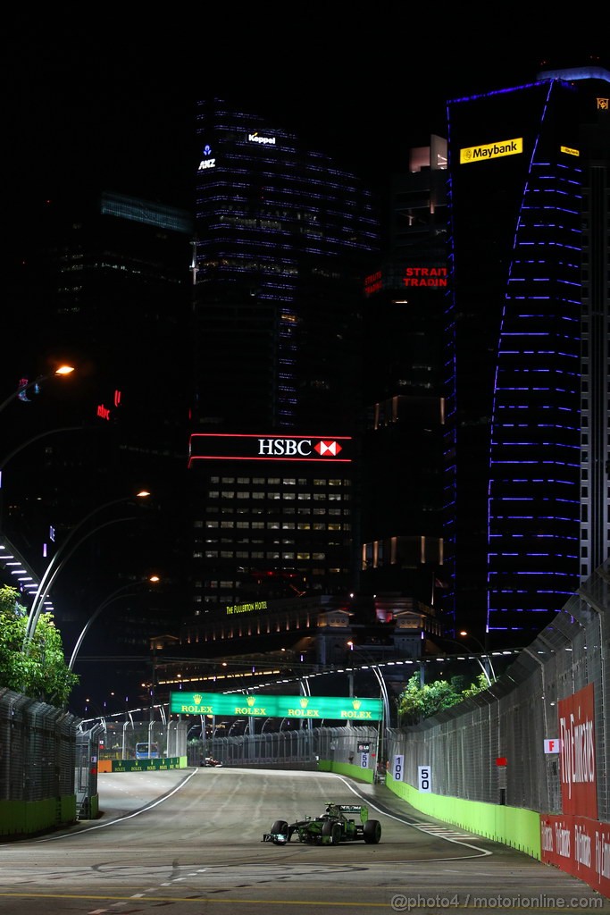 GP SINGAPORE, 22.09.2013- Gara, Lewis Hamilton (GBR) Mercedes AMG F1 W04