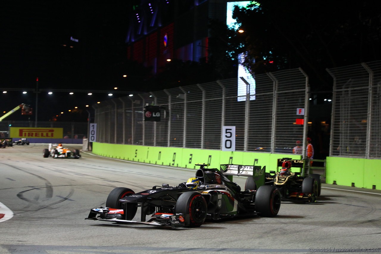 GP SINGAPORE, 22.09.2013- Gara, Esteban Gutierrez (MEX), Sauber F1 Team C32