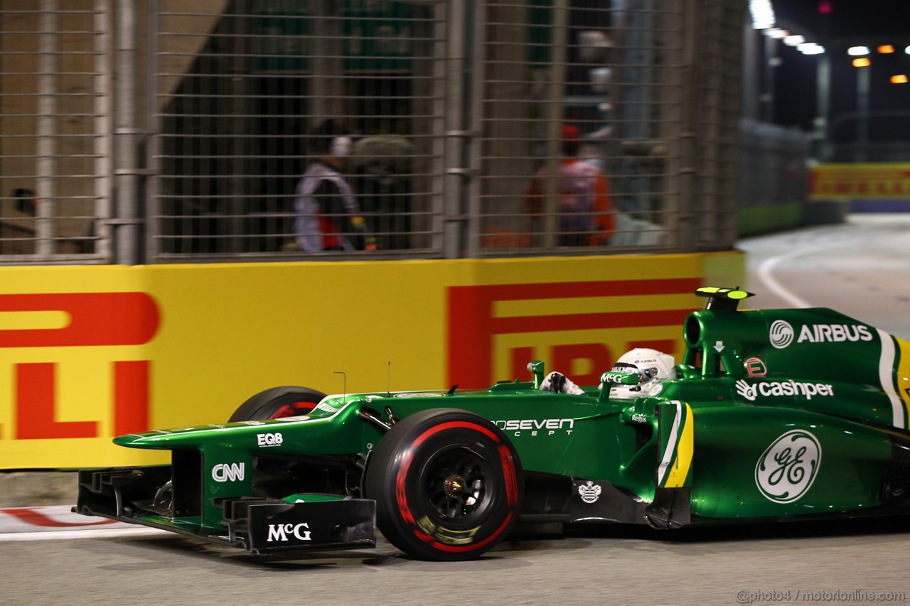 GP SINGAPORE, 22.09.2013- Gara, Giedo Van der Garde (NED), Caterham F1 Team CT03