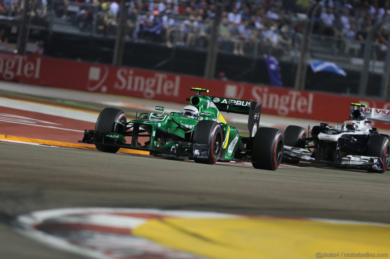 GP SINGAPORE, 22.09.2013- Gara, Giedo Van der Garde (NED), Caterham F1 Team CT03