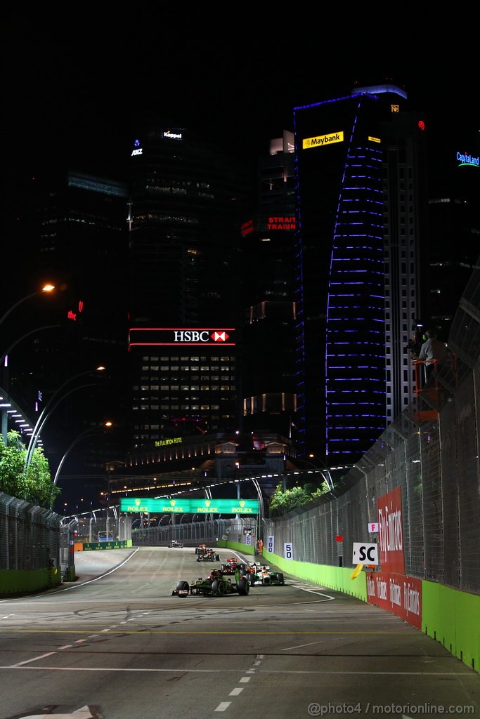 GP SINGAPORE, 22.09.2013- Gara, Romain Grosjean (FRA) Lotus F1 Team E213