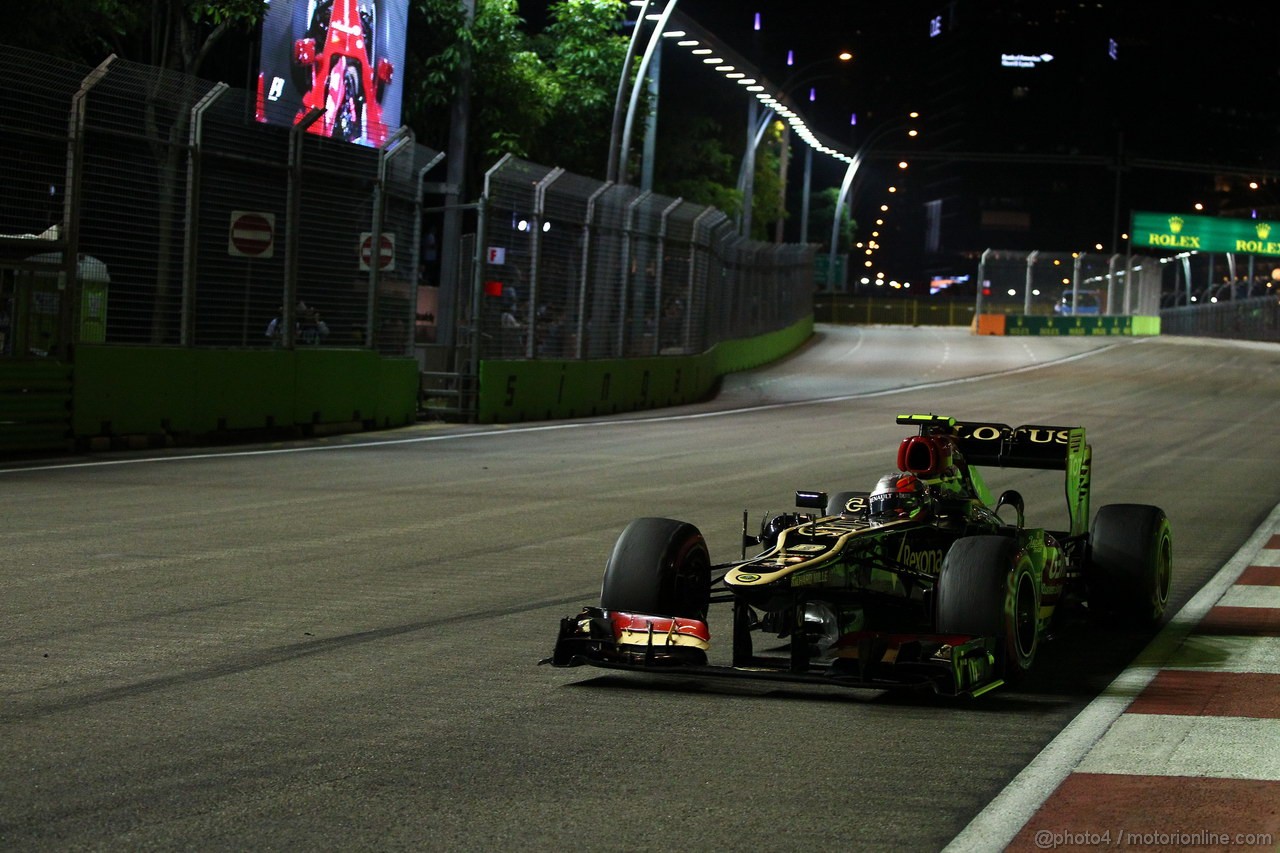 GP SINGAPORE, 22.09.2013- Gara, Romain Grosjean (FRA) Lotus F1 Team E213