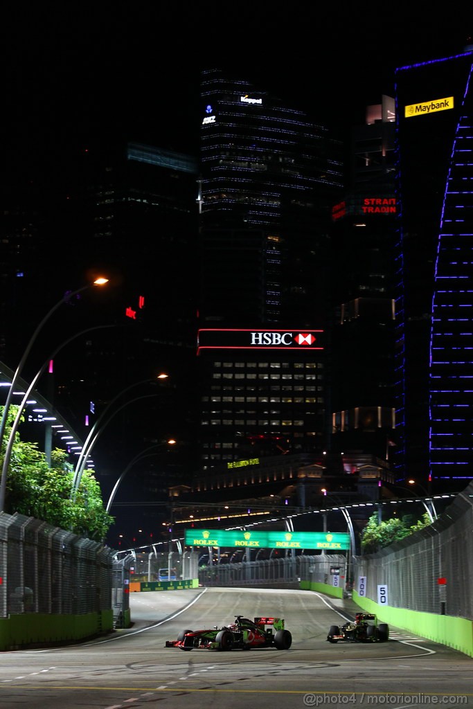 GP SINGAPORE, 22.09.2013- Gara, Jenson Button (GBR) McLaren Mercedes MP4-28