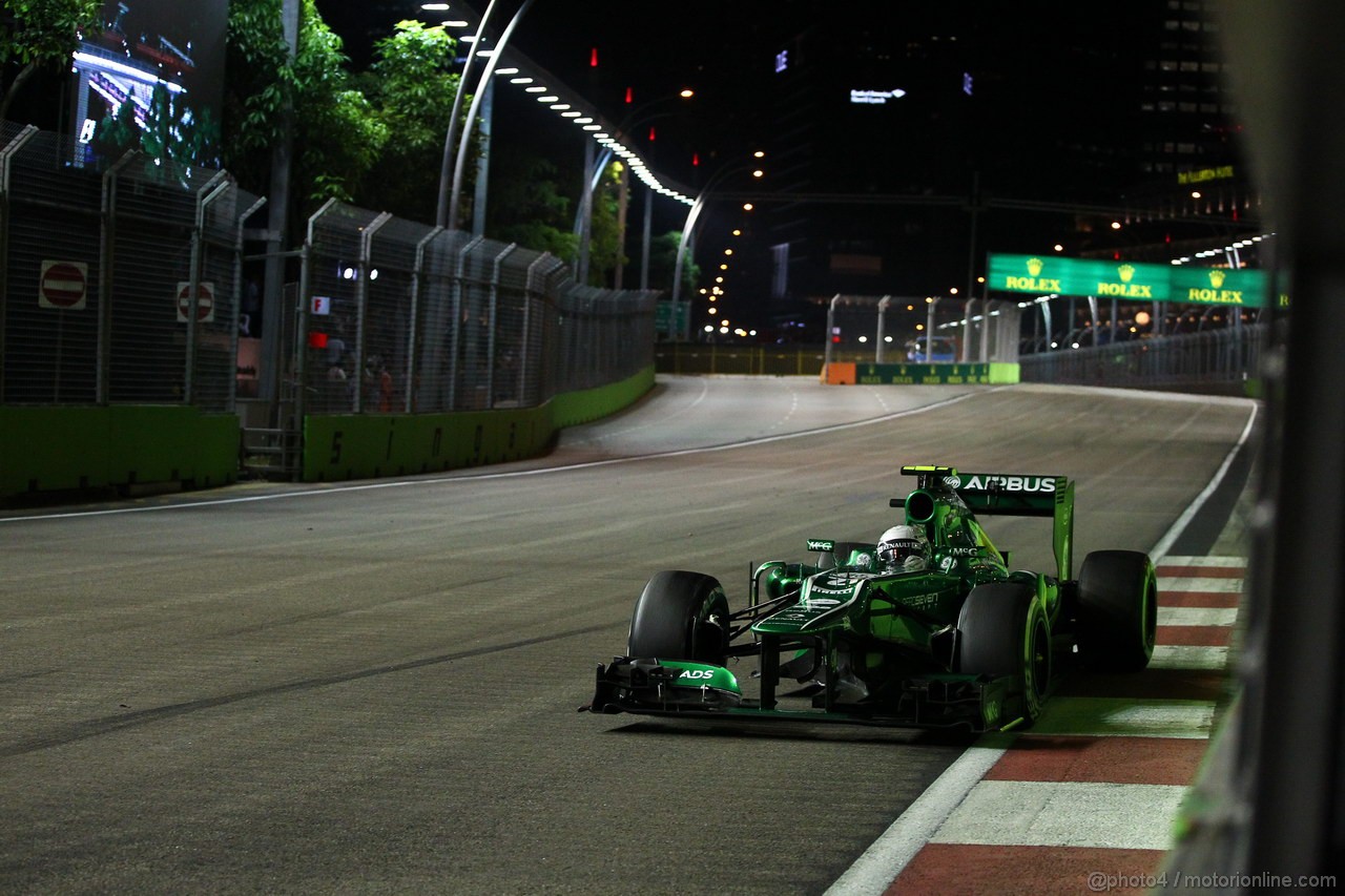 GP SINGAPORE, 22.09.2013- Gara, Giedo Van der Garde (NED), Caterham F1 Team CT03