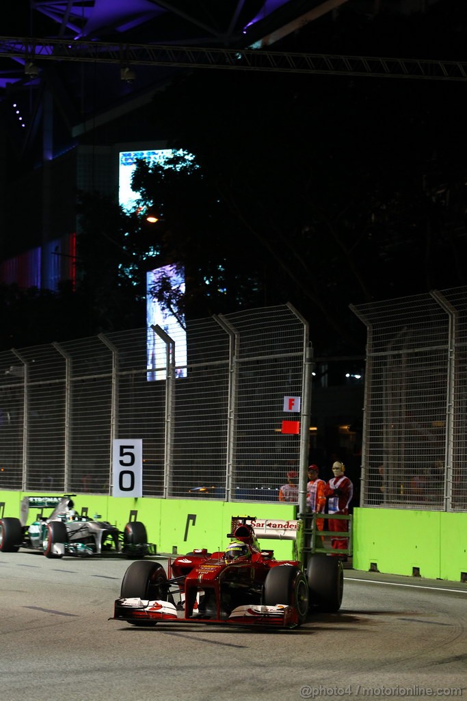 GP SINGAPORE, 22.09.2013- Gara, Felipe Massa (BRA) Ferrari F138