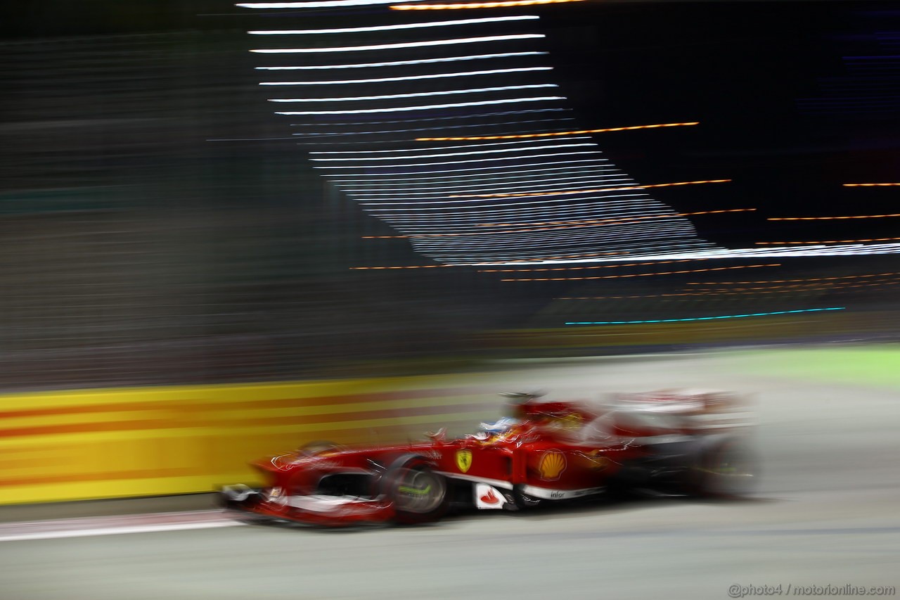 GP SINGAPORE, 22.09.2013- Gara, Fernando Alonso (ESP) Ferrari F138