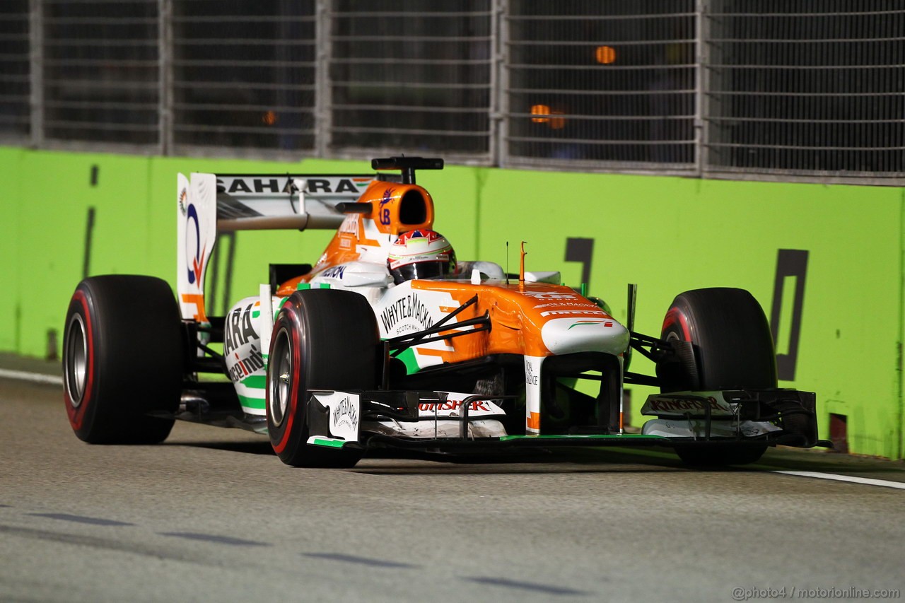 GP SINGAPORE, 22.09.2013- Gara, Paul di Resta (GBR) Sahara Force India F1 Team VJM06