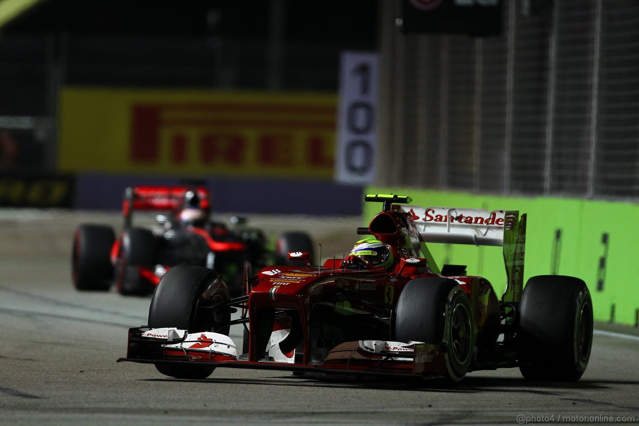 GP SINGAPORE, 22.09.2013- Gara, Felipe Massa (BRA) Ferrari F138