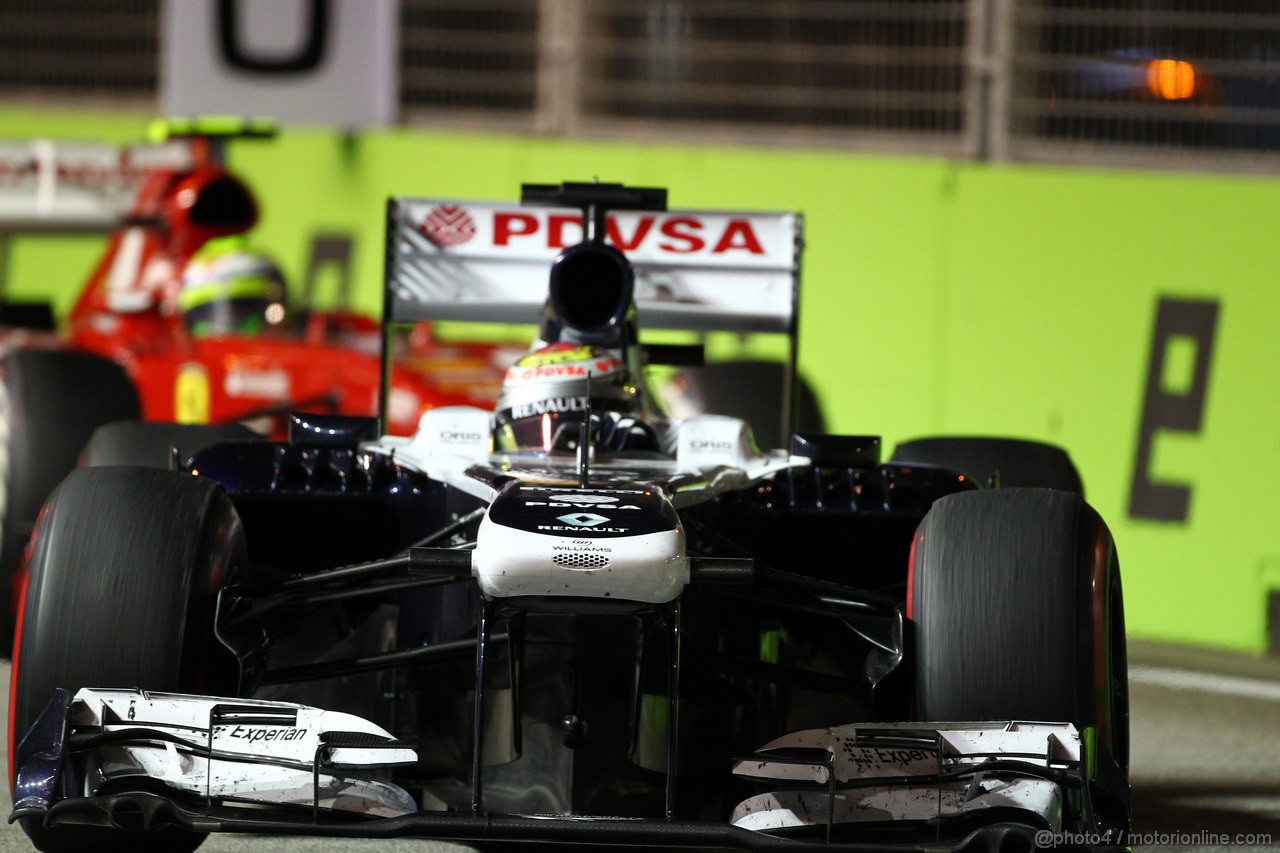 GP SINGAPORE, 22.09.2013- Gara, Pastor Maldonado (VEN) Williams F1 Team FW35