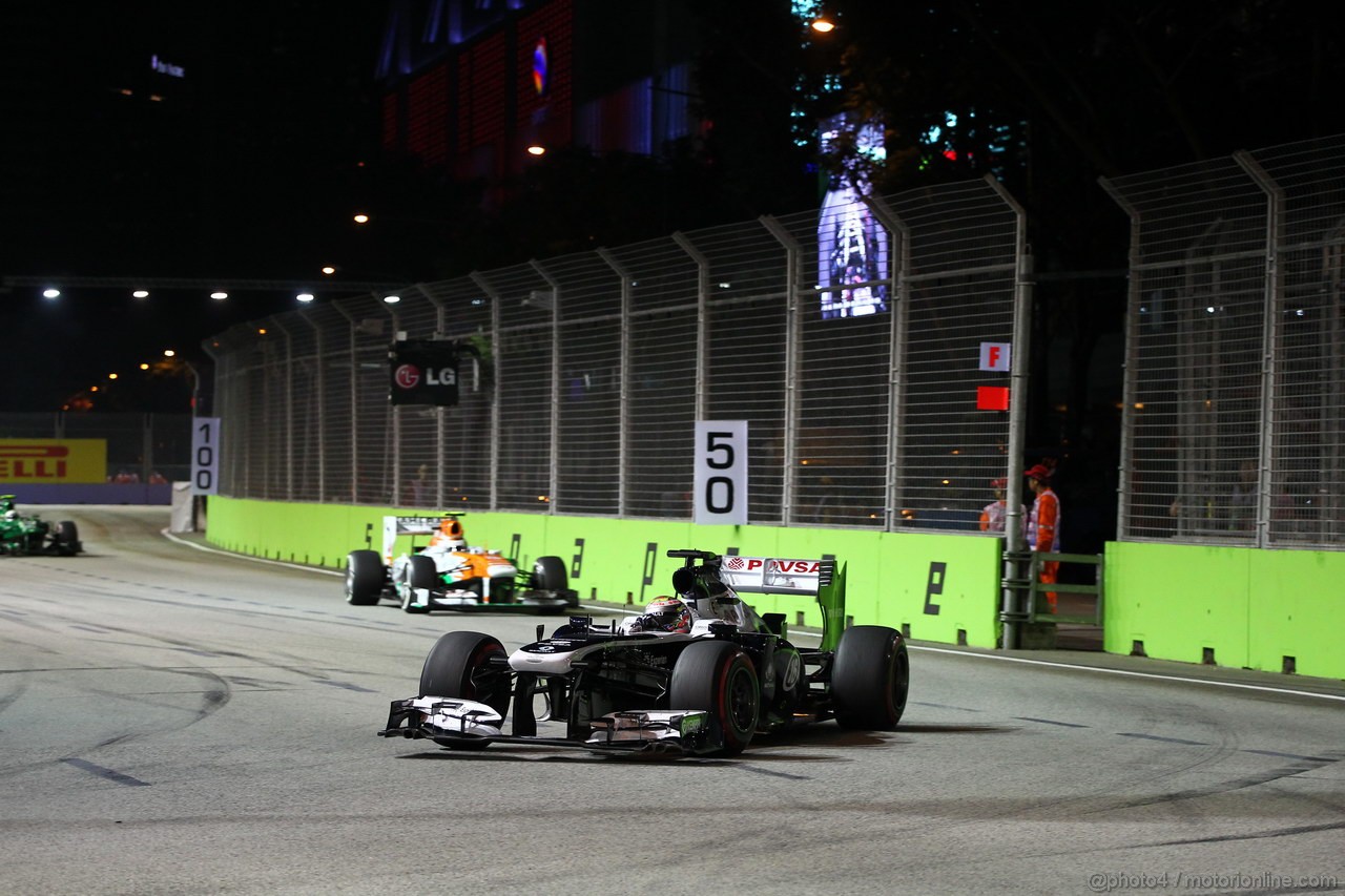 GP SINGAPORE, 22.09.2013- Gara, Pastor Maldonado (VEN) Williams F1 Team FW35