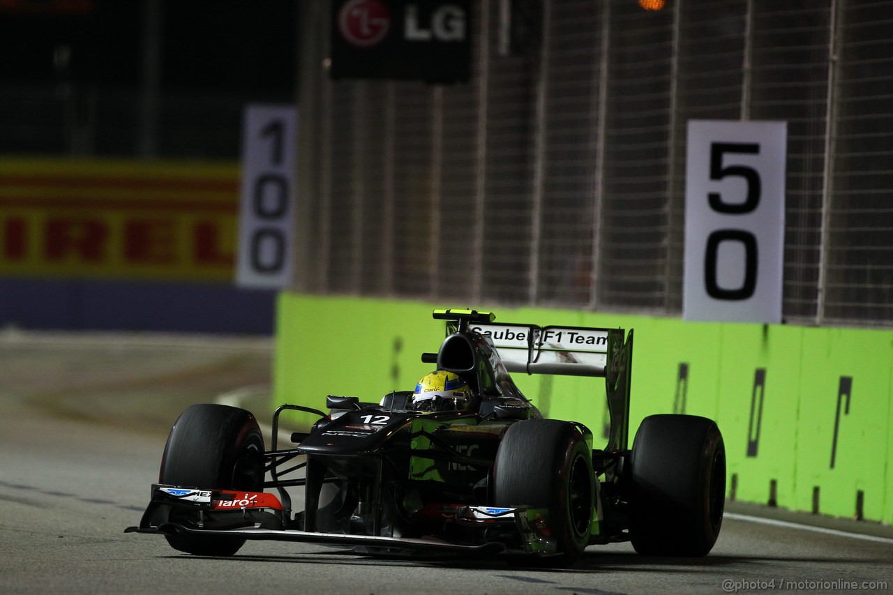 GP SINGAPORE, 22.09.2013- Gara, Esteban Gutierrez (MEX), Sauber F1 Team C32