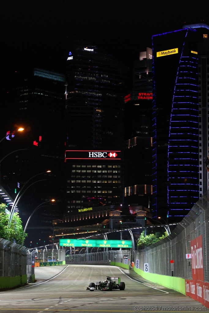 GP SINGAPORE, 22.09.2013- Gara, Pastor Maldonado (VEN) Williams F1 Team FW35