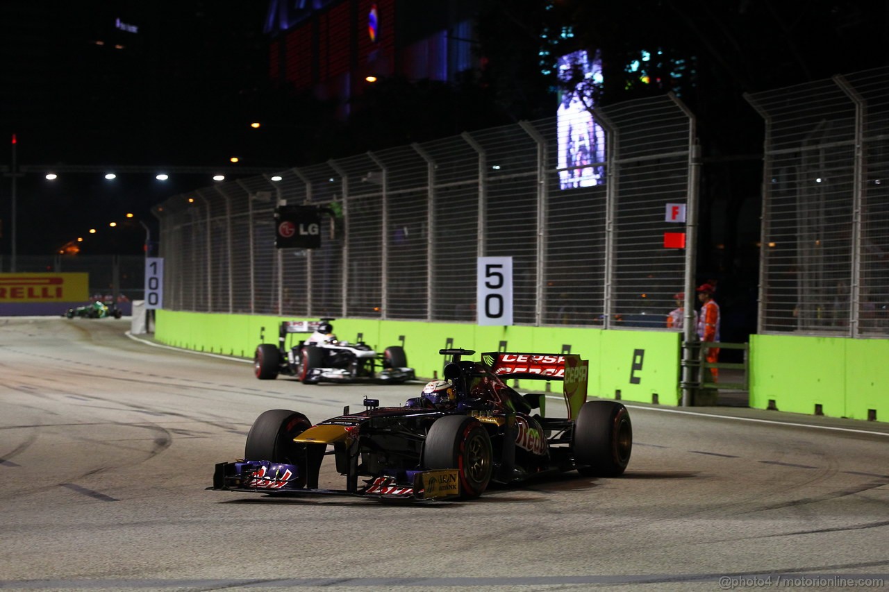 GP SINGAPORE, 22.09.2013- Gara, Jean-Eric Vergne (FRA) Scuderia Toro Rosso STR8