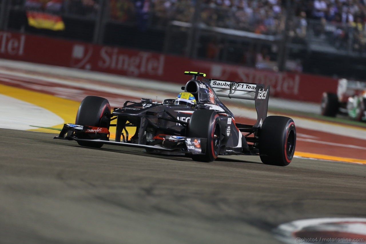 GP SINGAPORE, 22.09.2013- Gara, Esteban Gutierrez (MEX), Sauber F1 Team C32