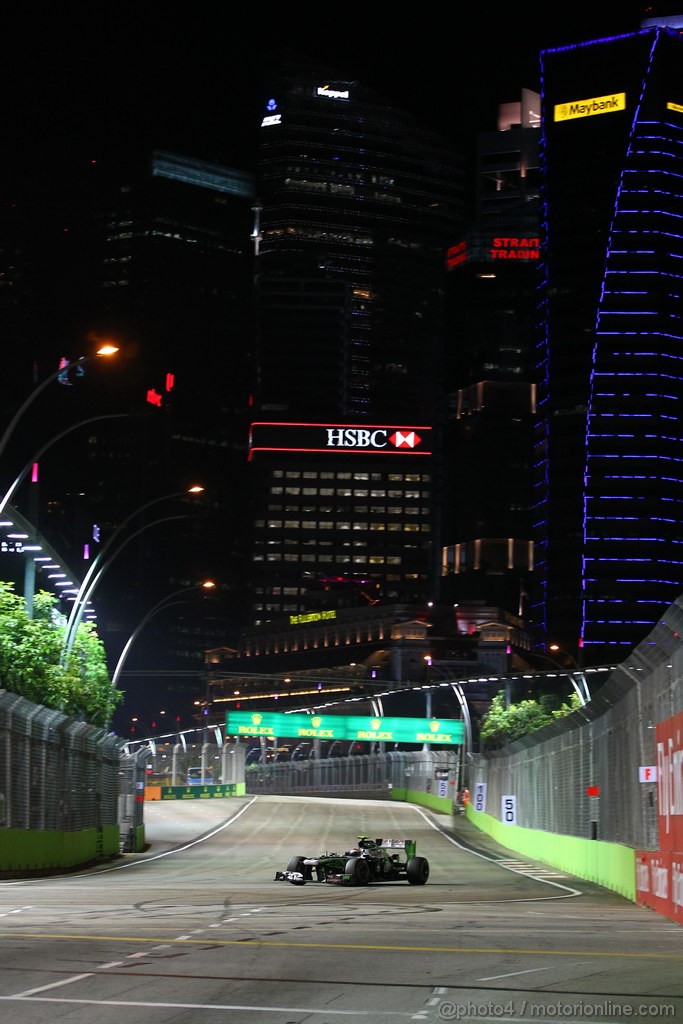 GP SINGAPORE, 22.09.2013- Gara, Valtteri Bottas (FIN), Williams F1 Team FW35