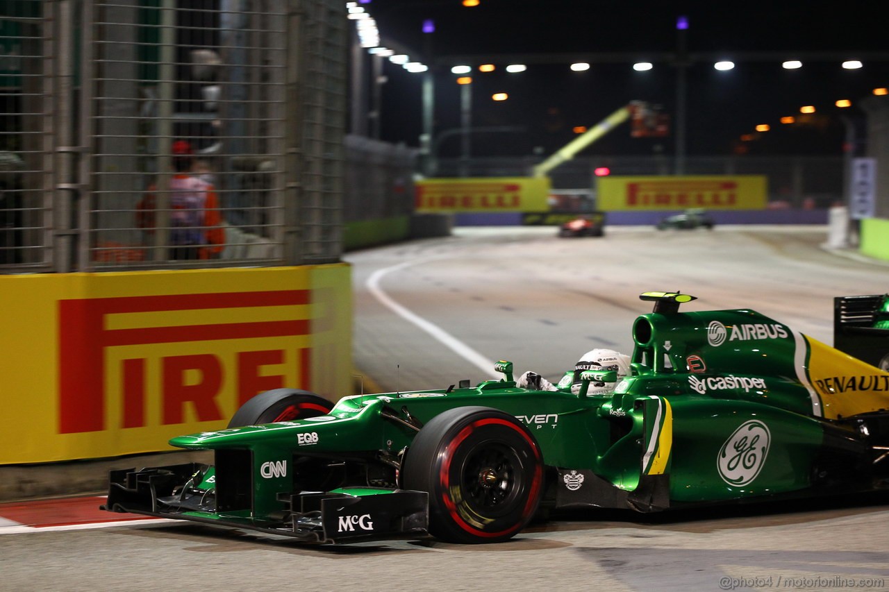 GP SINGAPORE, 22.09.2013- Gara, Giedo Van der Garde (NED), Caterham F1 Team CT03