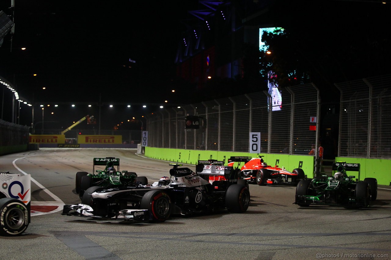 GP SINGAPORE, 22.09.2013- Gara, Valtteri Bottas (FIN), Williams F1 Team FW35