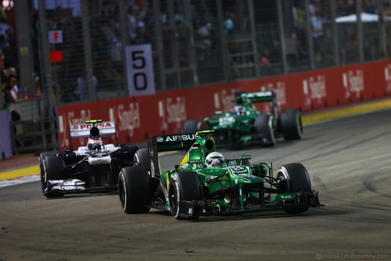 GP SINGAPORE, 22.09.2013- Gara, Giedo Van der Garde (NED), Caterham F1 Team CT03