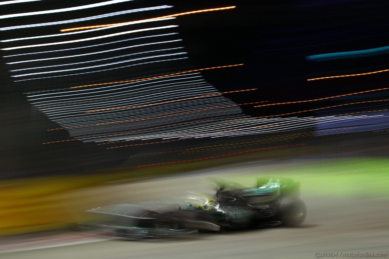 GP SINGAPORE, 22.09.2013- Gara, Nico Rosberg (GER) Mercedes AMG F1 W04