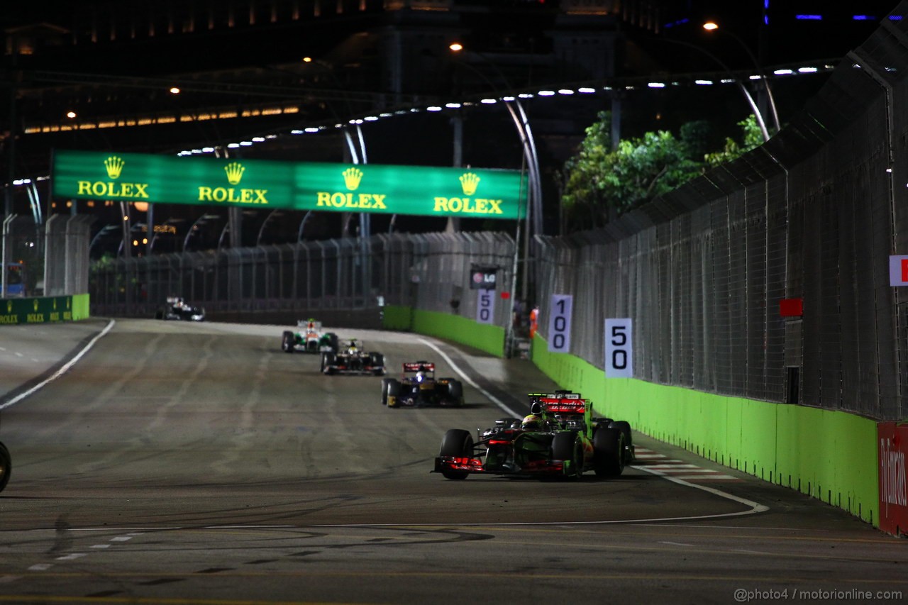 GP SINGAPORE, 22.09.2013- Sergio Perez (MEX) McLaren MP4-28