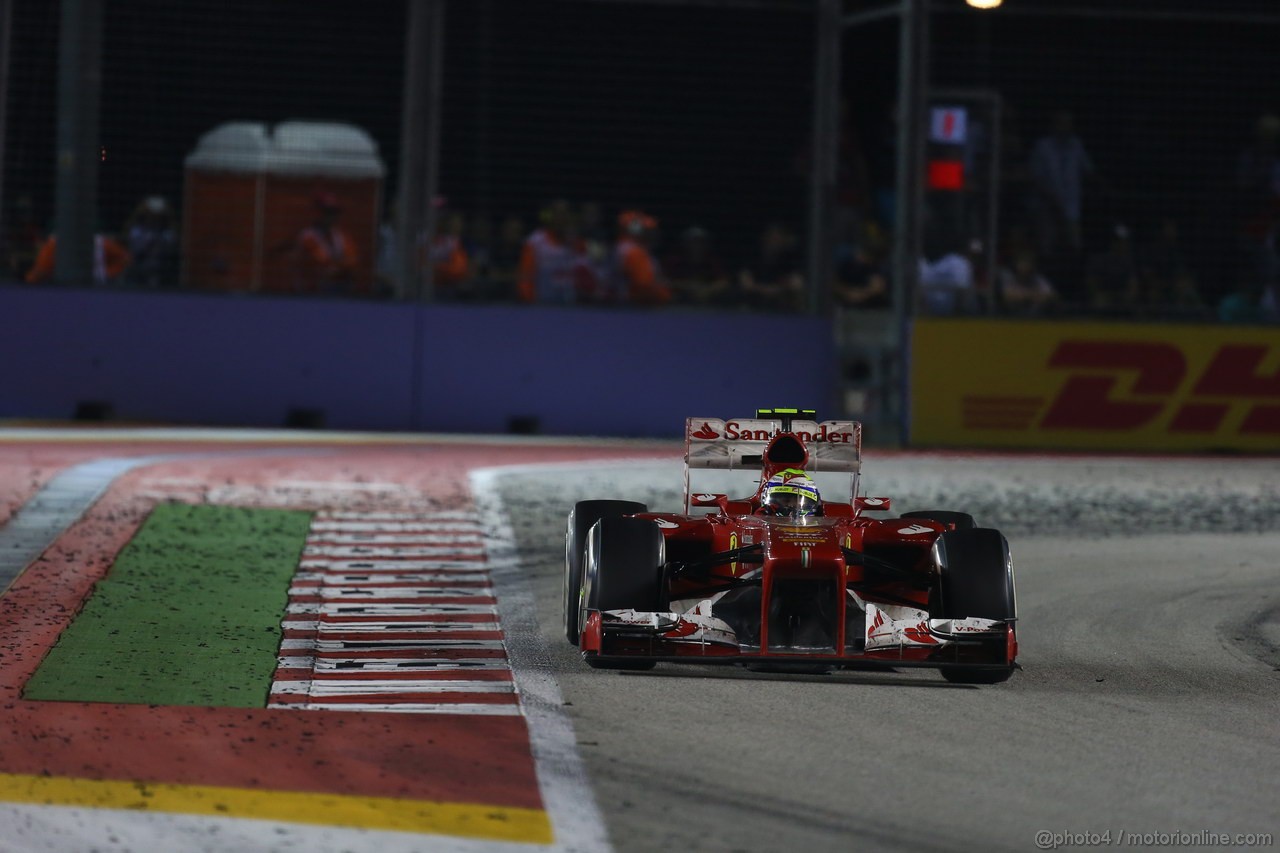 GP SINGAPORE, 22.09.2013- Gara,  Felipe Massa (BRA) Ferrari F138