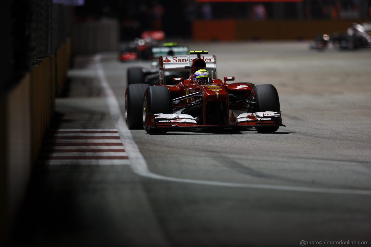 GP SINGAPORE, 22.09.2013- Gara,  Felipe Massa (BRA) Ferrari F138