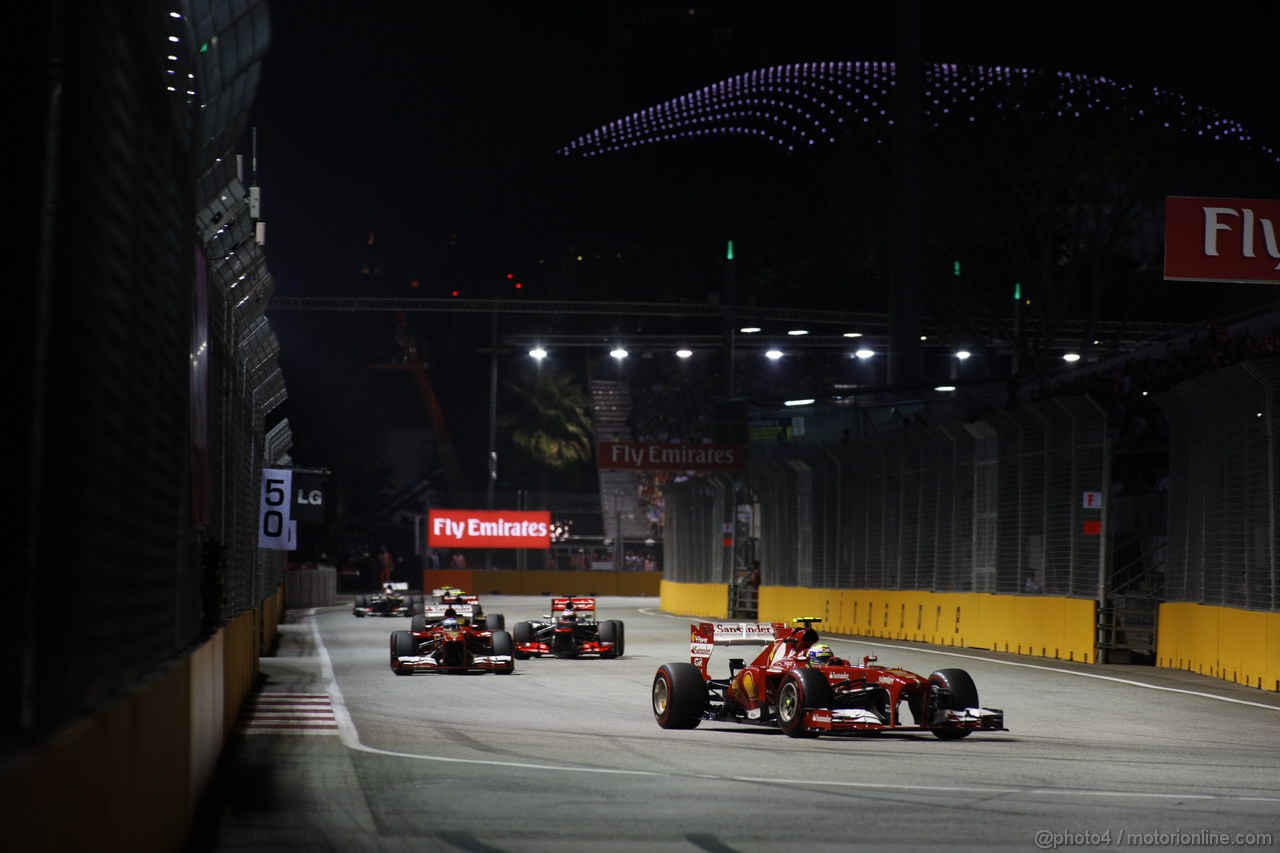 GP SINGAPORE, 22.09.2013- Gara,  Felipe Massa (BRA) Ferrari F138