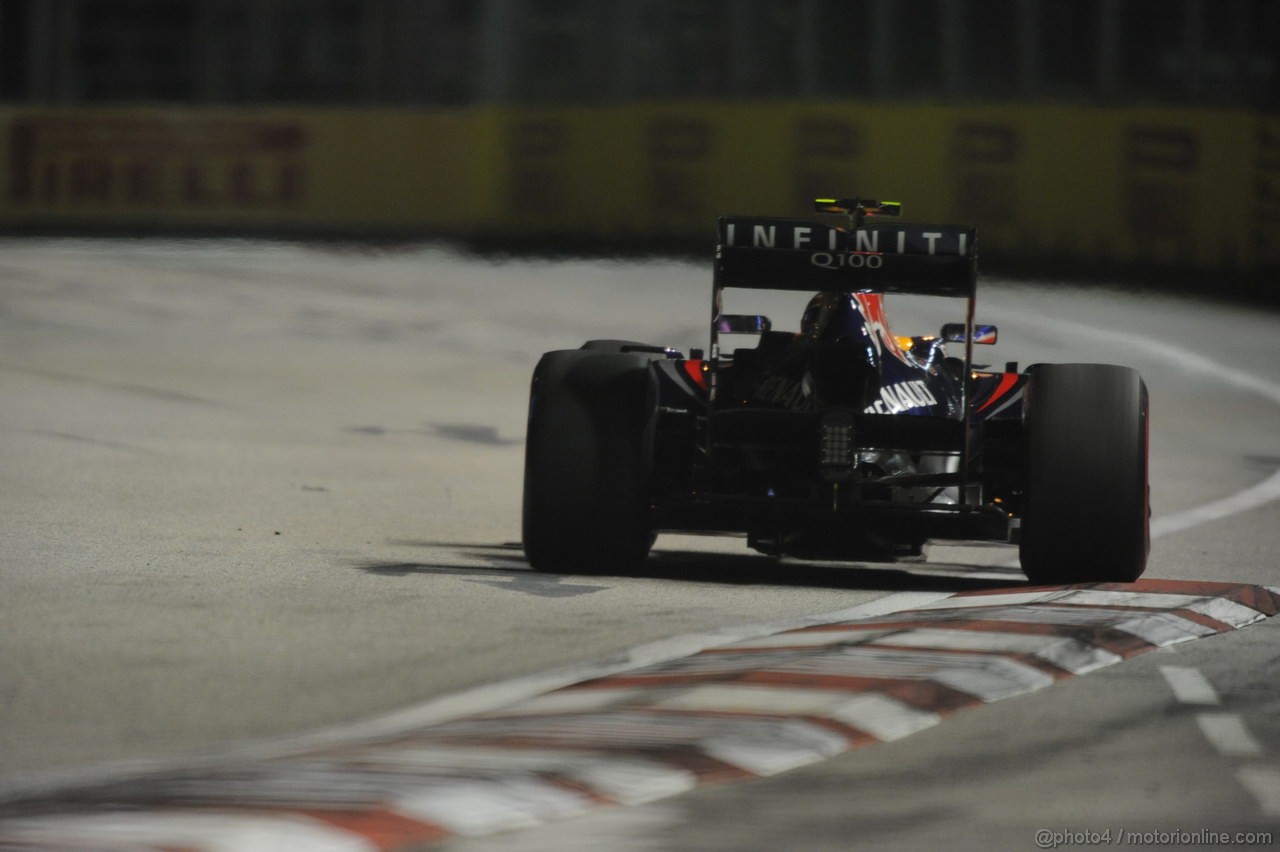 GP SINGAPORE, 22.09.2013- Gara,  Mark Webber (AUS) Red Bull Racing RB9