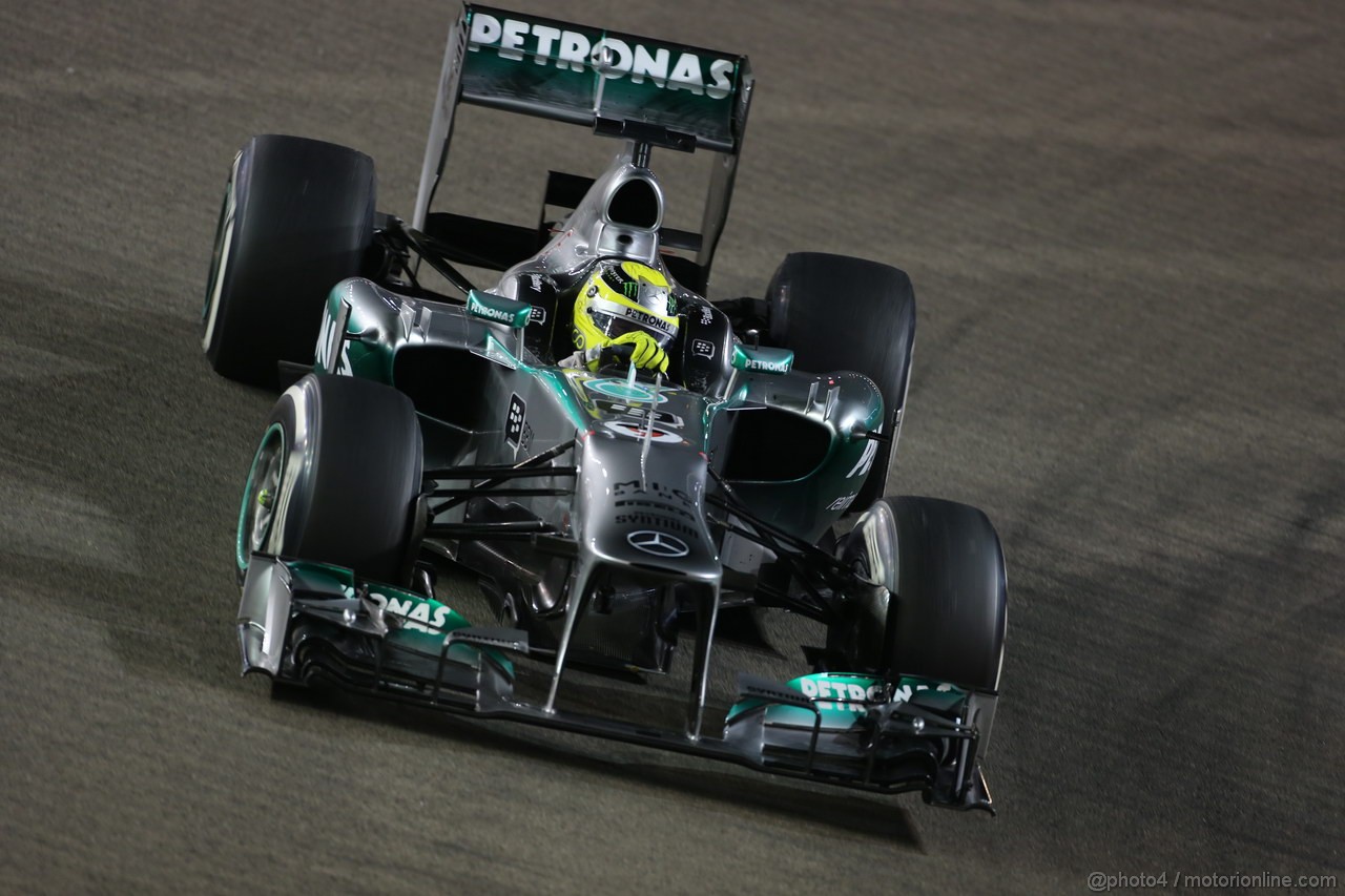 GP SINGAPORE, 22.09.2013- Gara,  Nico Rosberg (GER) Mercedes AMG F1 W04