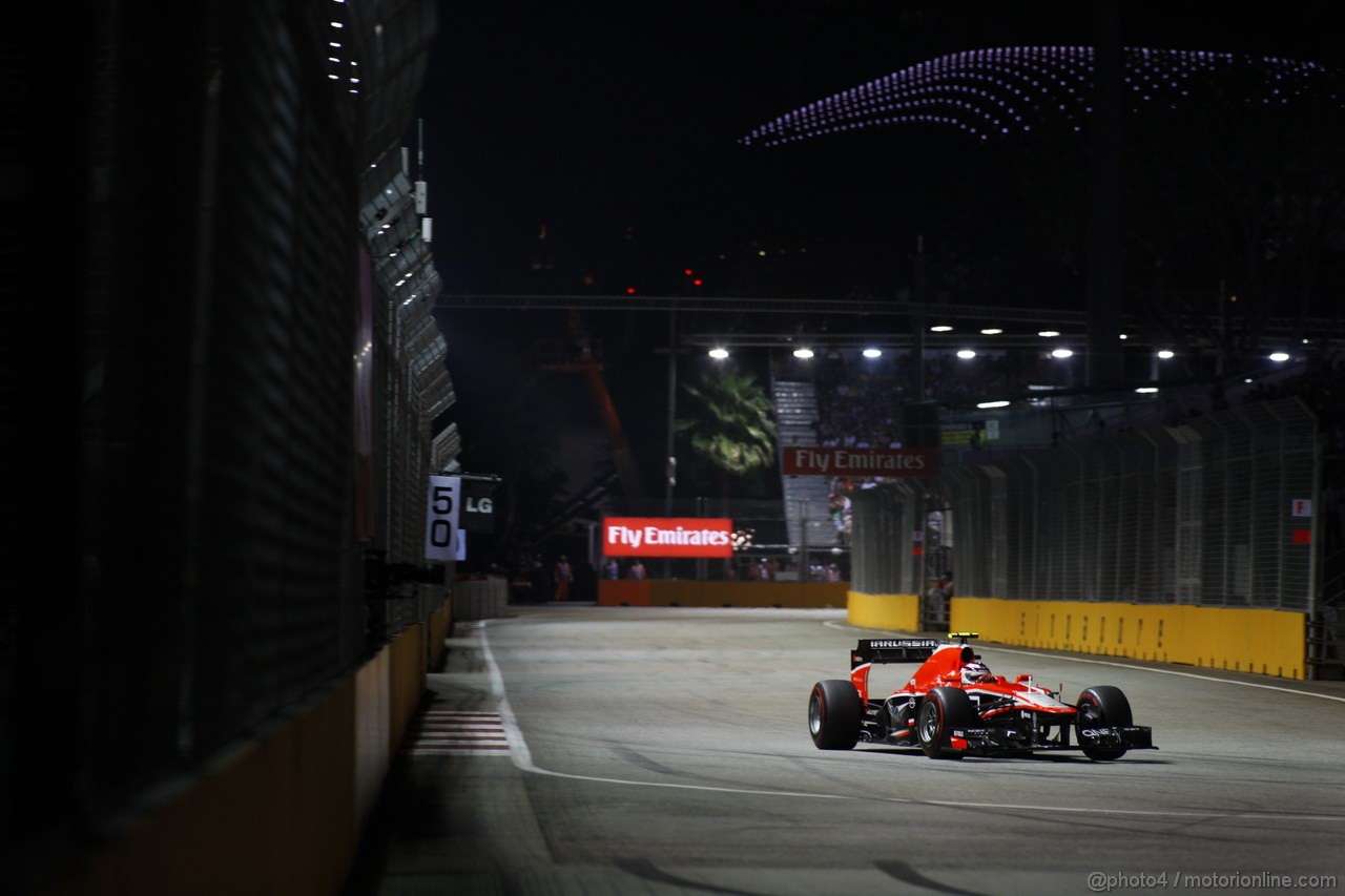 GP SINGAPORE, 22.09.2013- Gara,  Max Chilton (GBR), Marussia F1 Team MR02