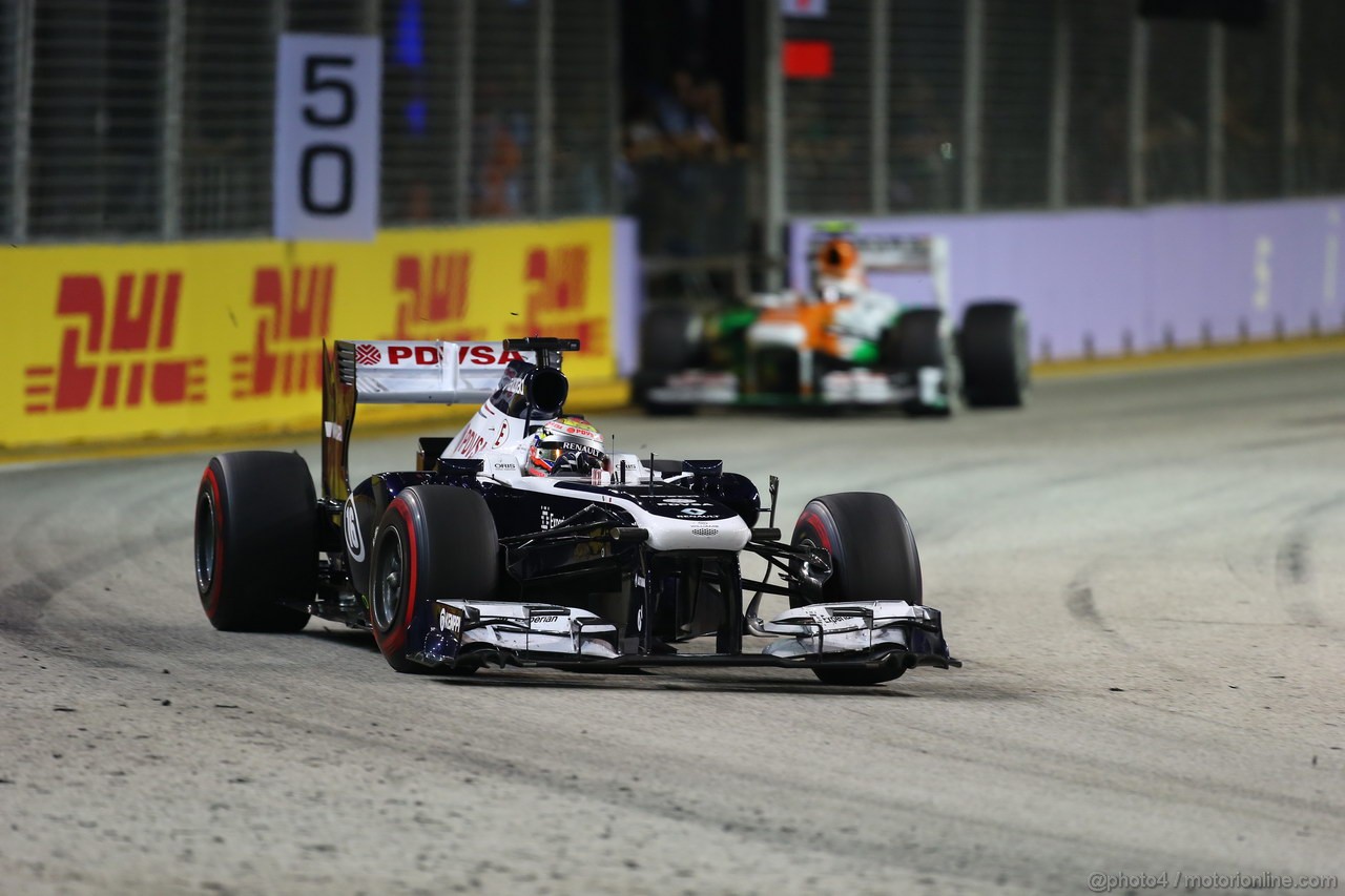 GP SINGAPORE, 22.09.2013- Gara,  Pastor Maldonado (VEN) Williams F1 Team FW35