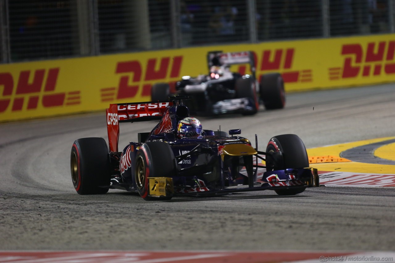 GP SINGAPORE, 22.09.2013- Gara,  Jean-Eric Vergne (FRA) Scuderia Toro Rosso STR8