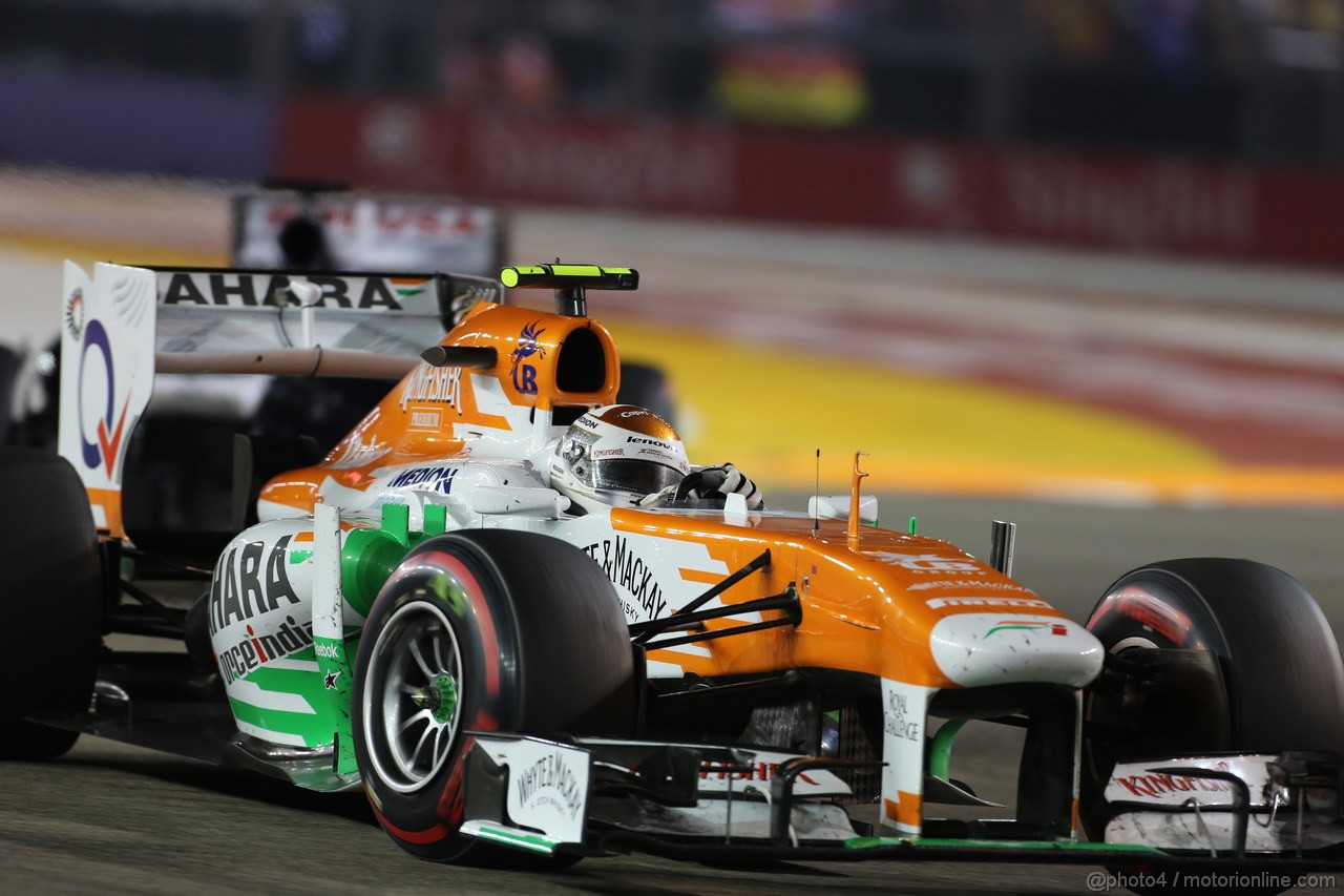 GP SINGAPORE, 22.09.2013- Gara,  Adrian Sutil (GER), Sahara Force India F1 Team VJM06