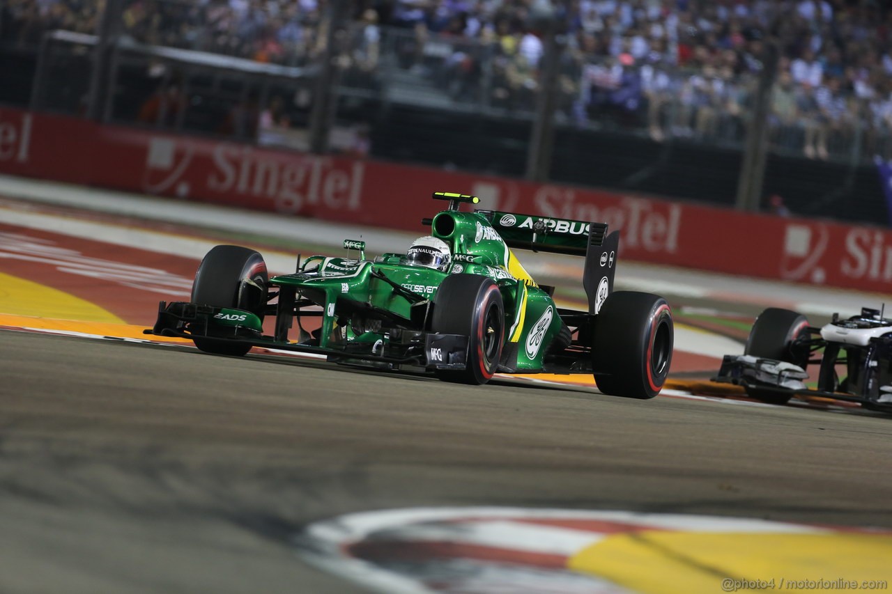 GP SINGAPORE, 22.09.2013- Gara,  Giedo Van der Garde (NED), Caterham F1 Team CT03