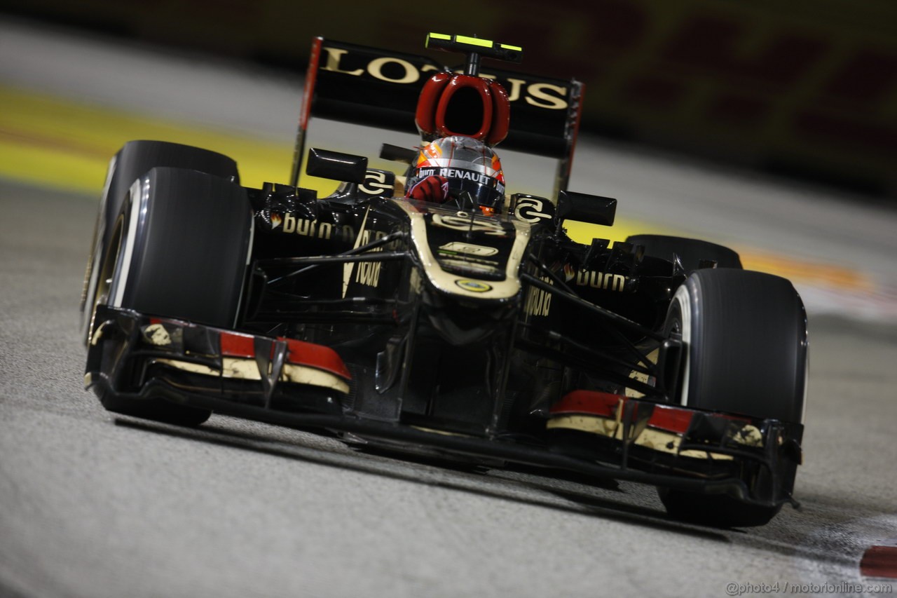 GP SINGAPORE, 22.09.2013- Gara,  Romain Grosjean (FRA) Lotus F1 Team E213