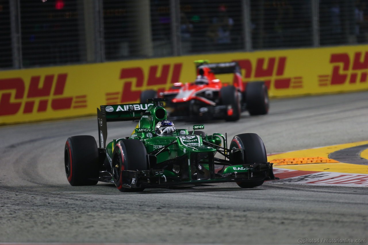 GP SINGAPORE, 22.09.2013- Gara,  Charles Pic (FRA) Caterham F1 Team CT03