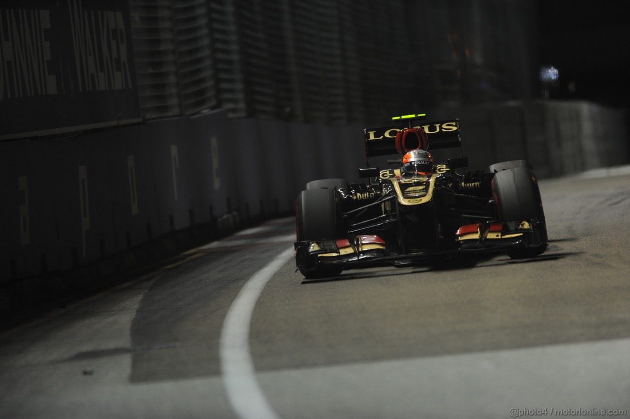 GP SINGAPORE, 22.09.2013- Gara,  Romain Grosjean (FRA) Lotus F1 Team E213