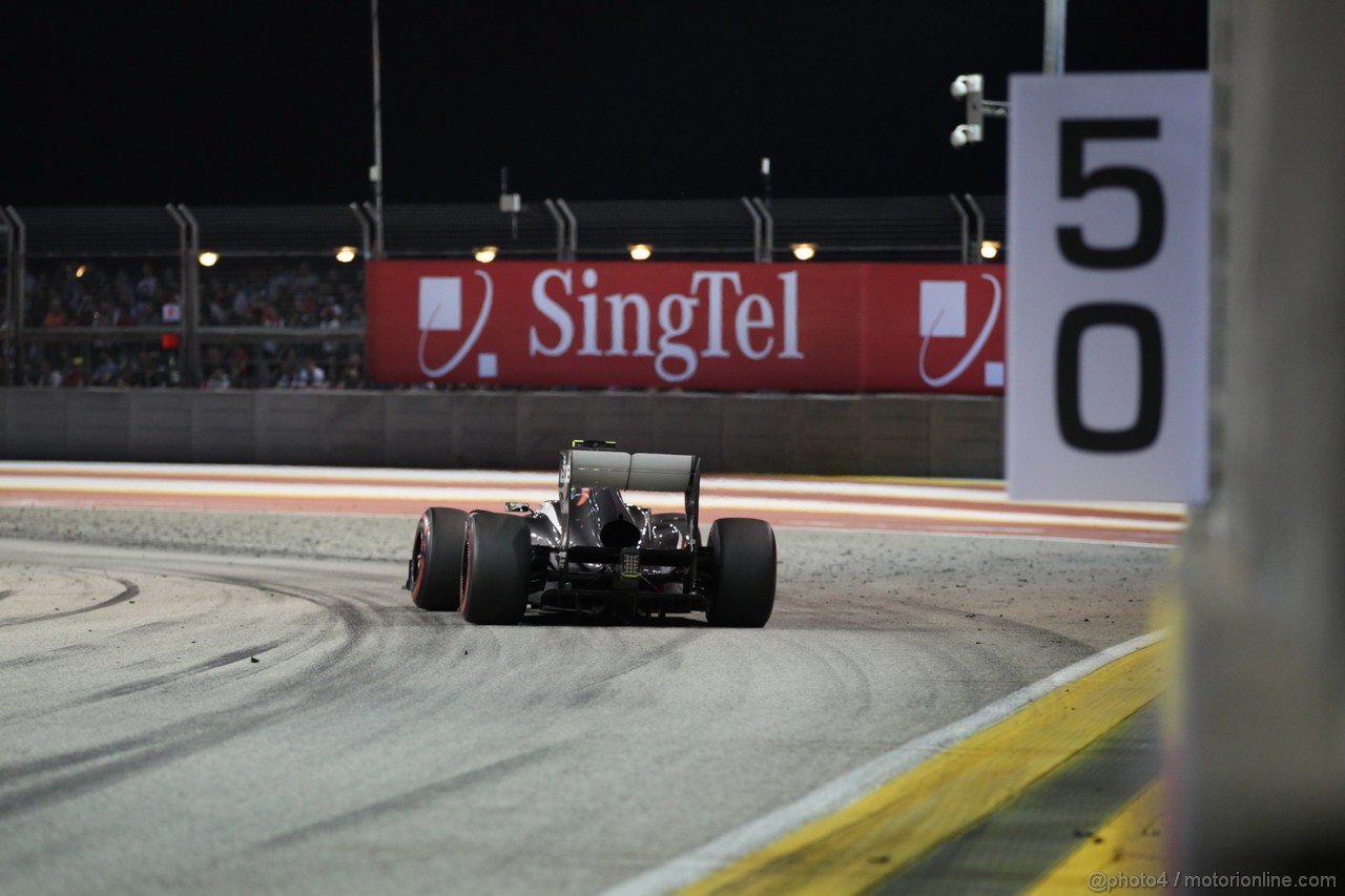 GP SINGAPORE, 22.09.2013- Gara,  Esteban Gutierrez (MEX), Sauber F1 Team C32