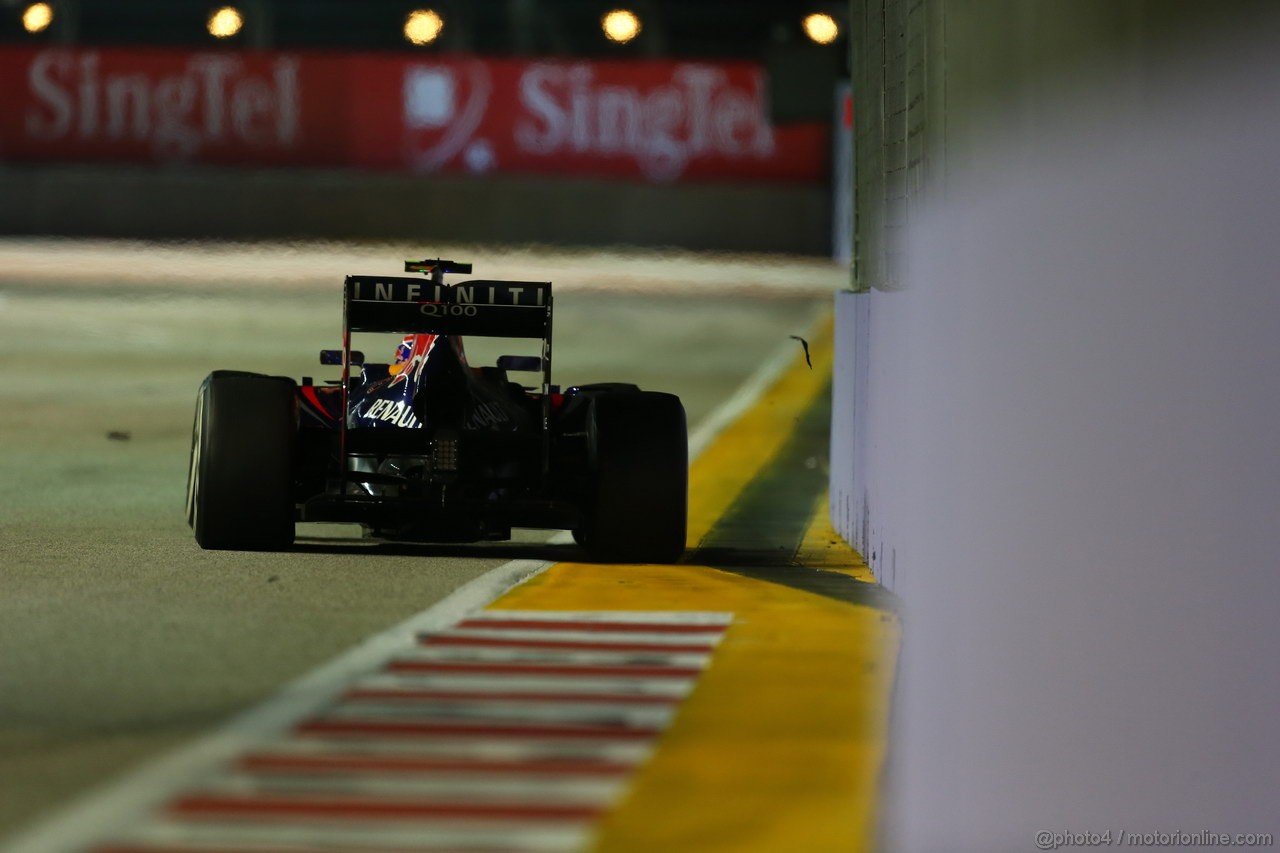 GP SINGAPORE, 22.09.2013- Gara,  Mark Webber (AUS) Red Bull Racing RB9