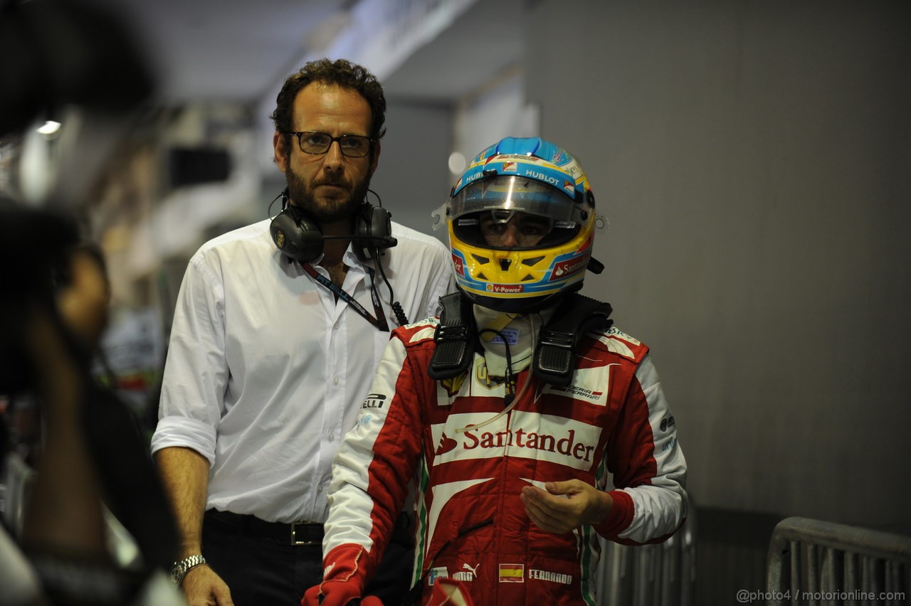 GP SINGAPORE, 22.09.2013- Gara,  Fernando Alonso (ESP) Ferrari F138