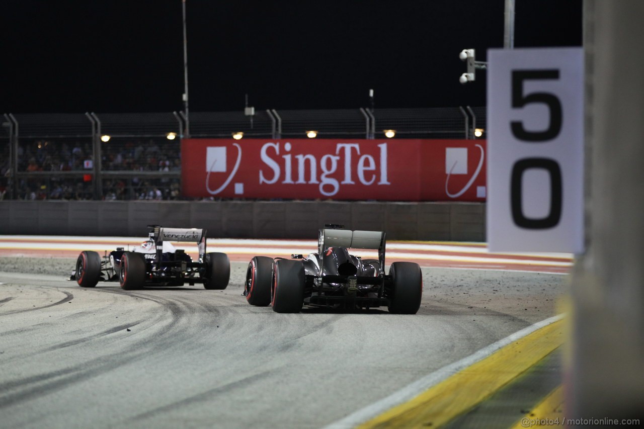 GP SINGAPORE, 22.09.2013- Gara,  Nico Hulkenberg (GER) Sauber F1 Team C32