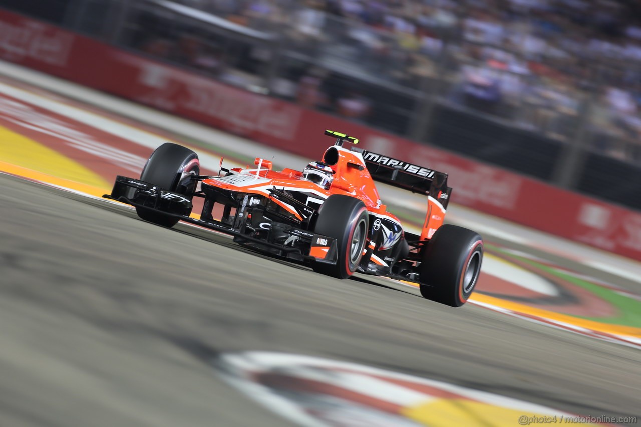 GP SINGAPORE, 22.09.2013- Gara,  Max Chilton (GBR), Marussia F1 Team MR02