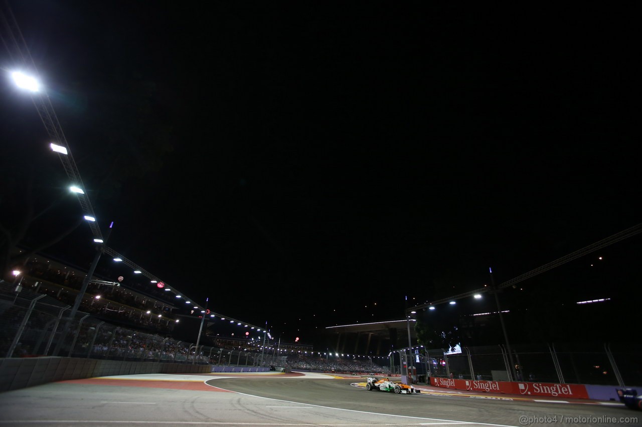 GP SINGAPORE, 22.09.2013- Gara,  Adrian Sutil (GER), Sahara Force India F1 Team VJM06