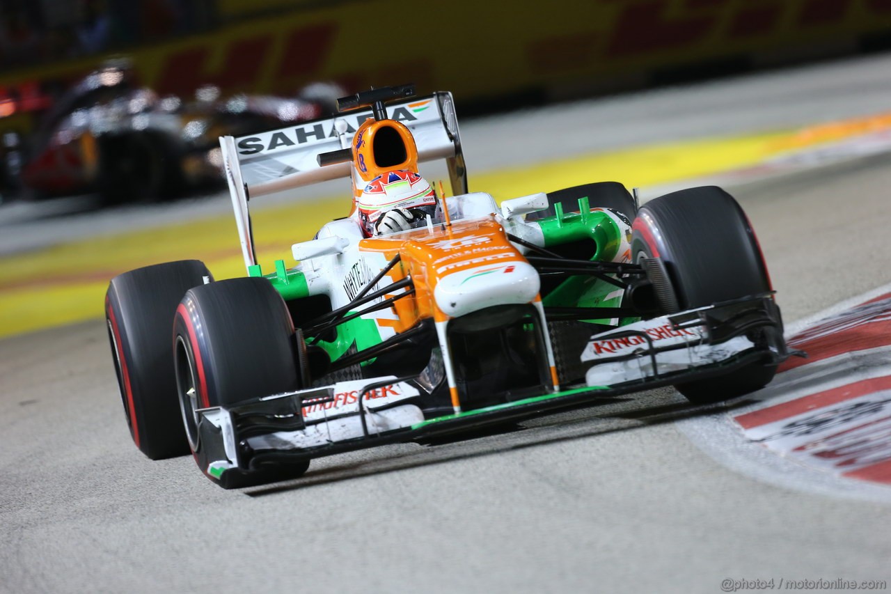 GP SINGAPORE, 22.09.2013- Gara,  Paul di Resta (GBR) Sahara Force India F1 Team VJM06