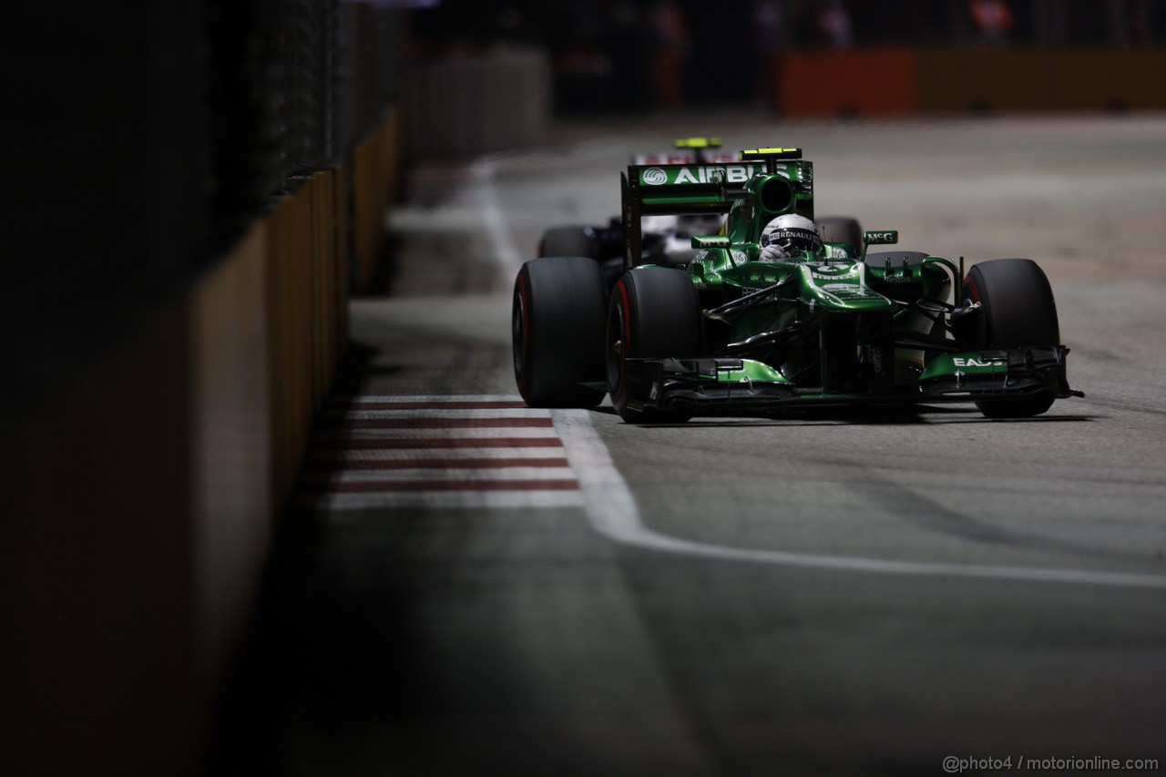 GP SINGAPORE, 22.09.2013- Gara,  Giedo Van der Garde (NED), Caterham F1 Team CT03