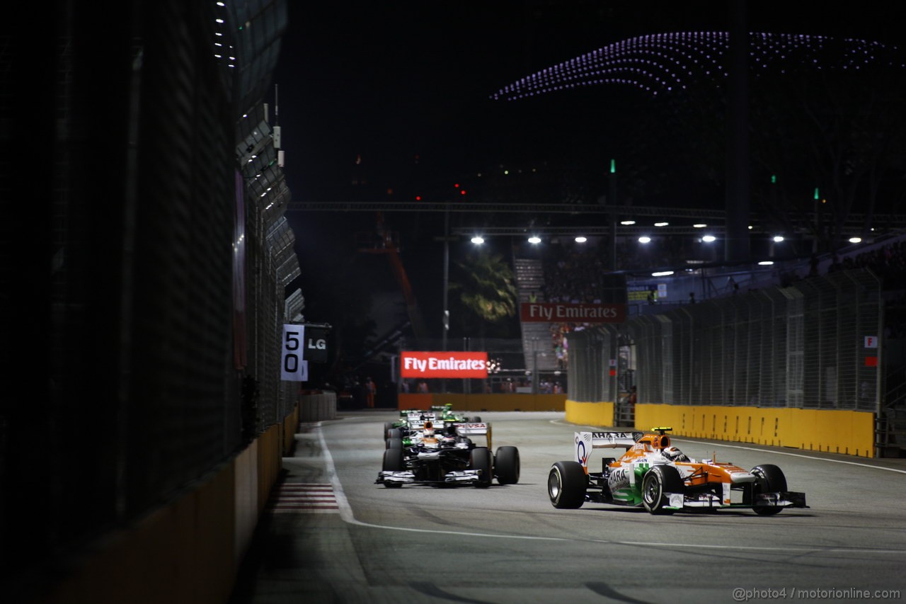GP SINGAPORE, 22.09.2013- Gara,  Adrian Sutil (GER), Sahara Force India F1 Team VJM06